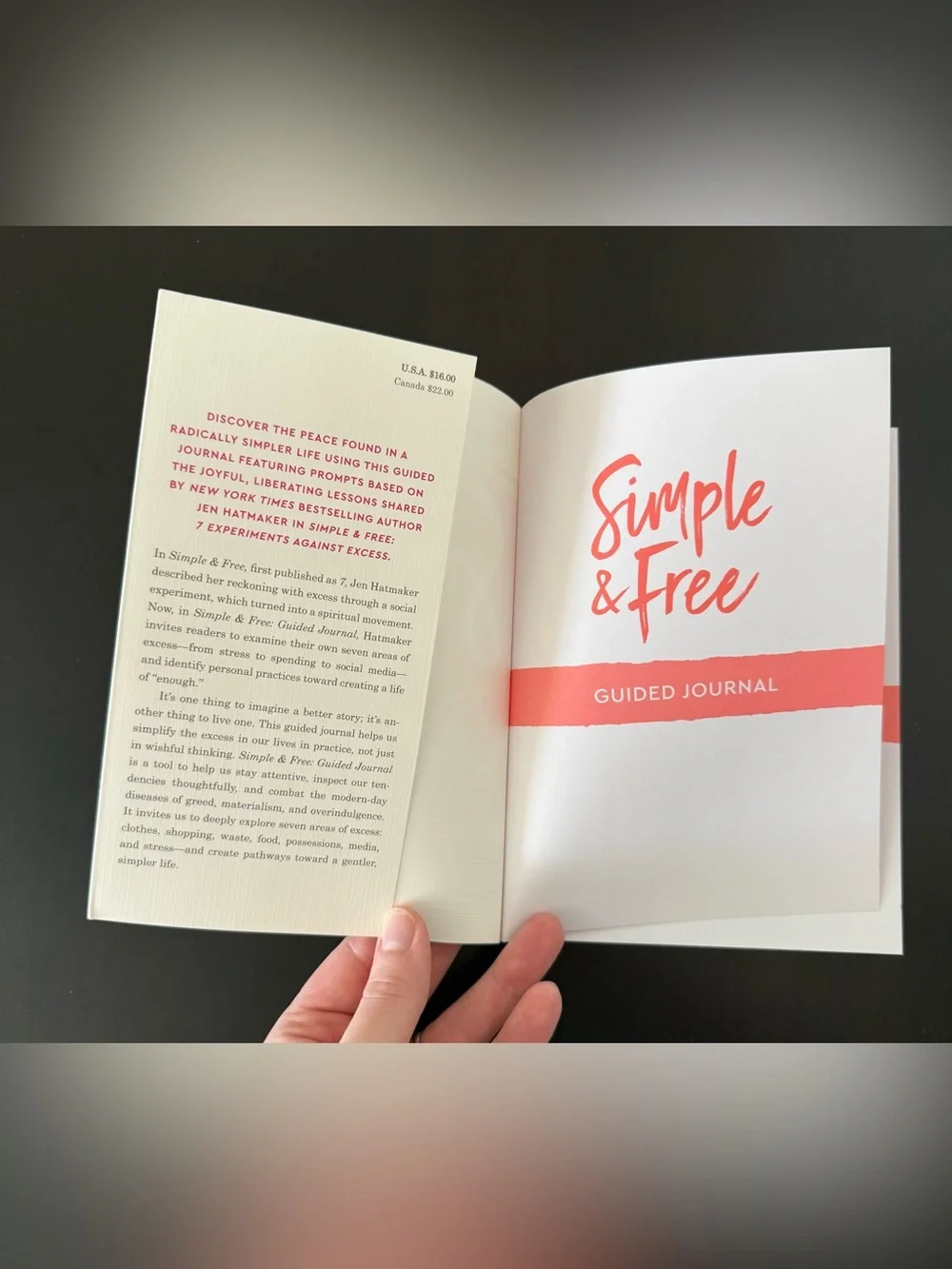 Jen Hatmaker Simple & Free Christian Guided Journal + Inspirational Dish